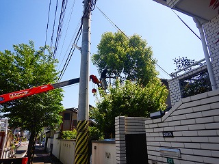 写真：施工中